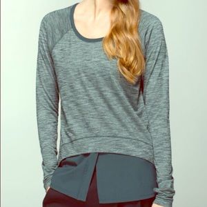 Lululemon green layered long sleeve